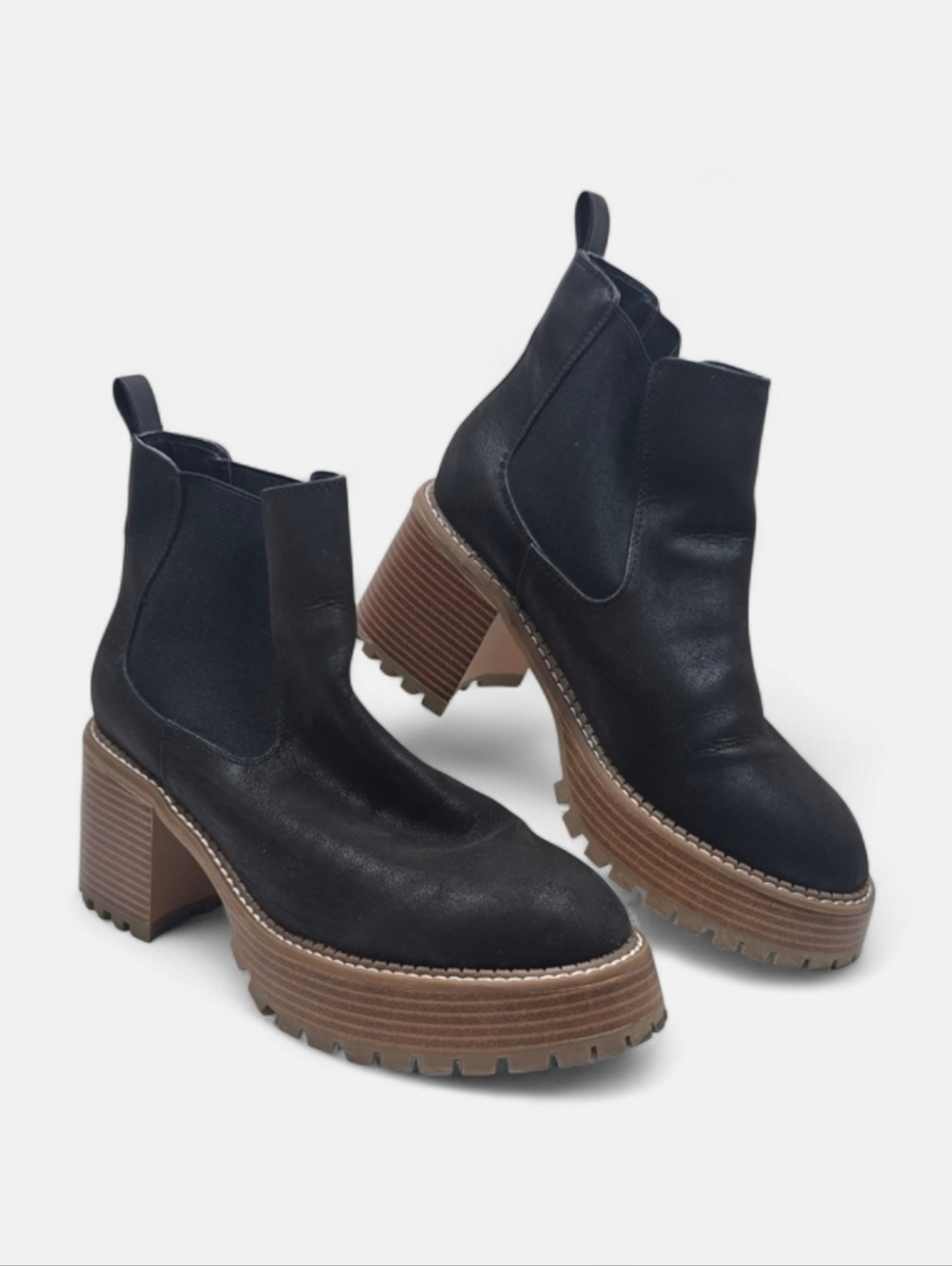 Altar'd State Elevated Platform Chelsea Boots Academia Grunge Lug Soles Sz.10